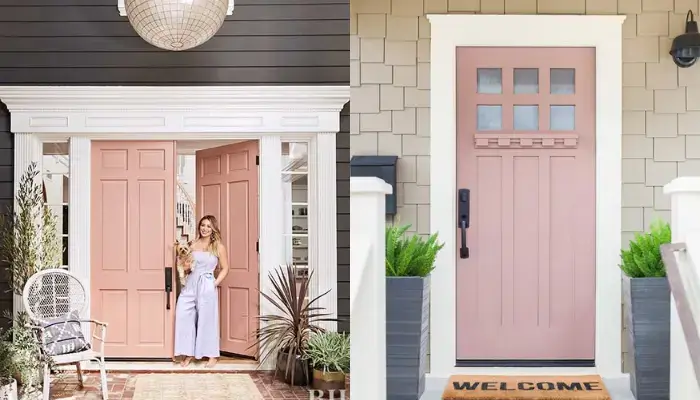 Blush Pink color / Best Front Door Colors