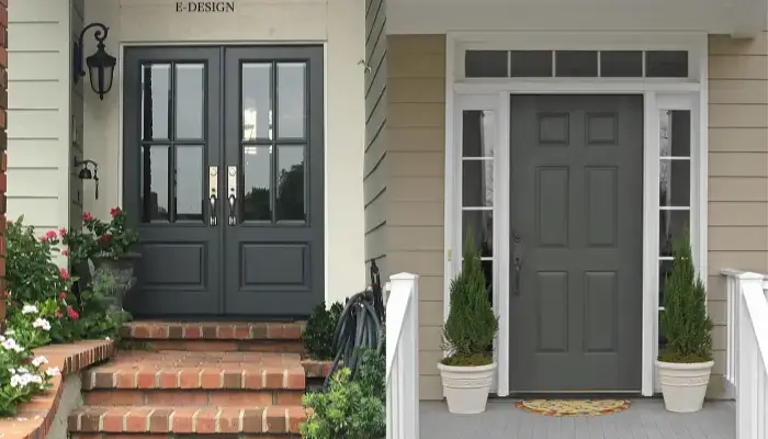 Charcoal Gray color / Best Front Door Colors
