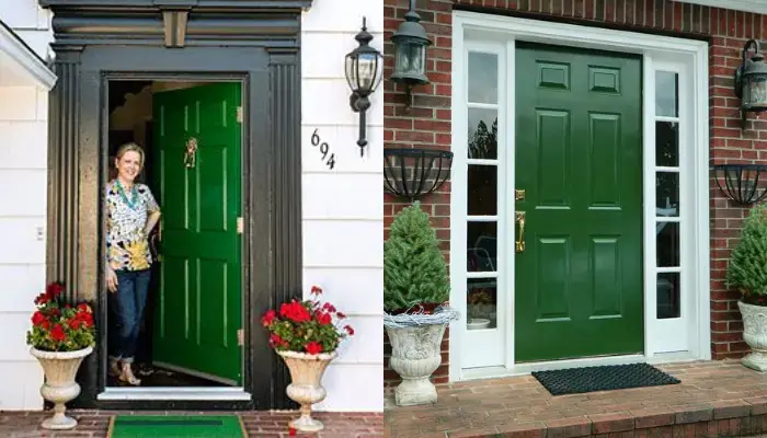 Emerald green color / Best Front Door Colors