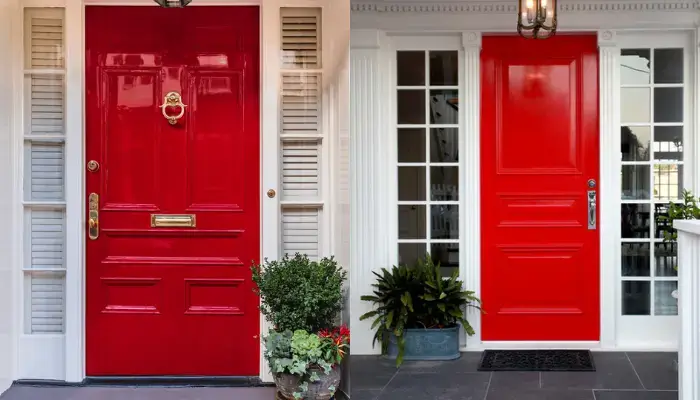 Bright Red color / Best Front Door Colors