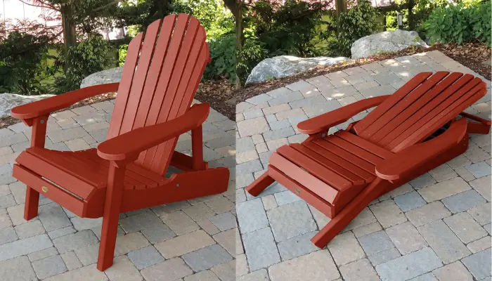 Rustic Red Adirondack chair / Best Wooden Adirondack Chairs for Classic Style