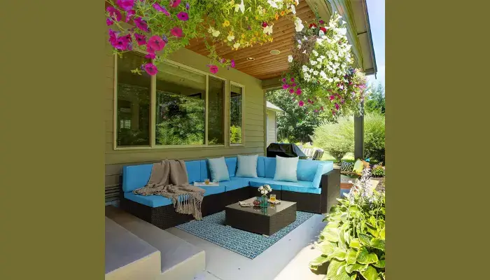 7 Pieces of Patio sofa set / best outdoor rattan sofas