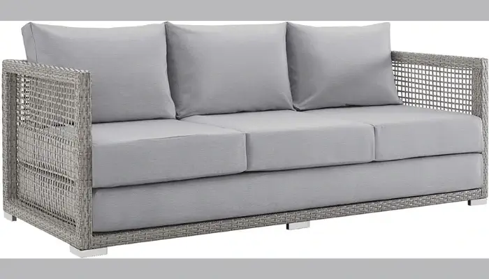 Aura Outdoor Patio Wicker Rattan Sofa / best outdoor rattan sofas