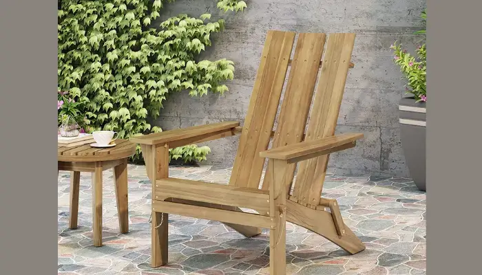Contemporary Acacia Wood Foldable Adirondack Chair / Best Folding Wooden Adirondack Chairs