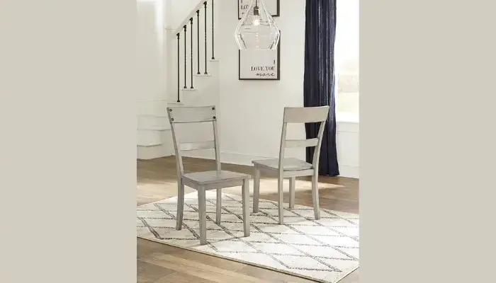 Modern Farmhouse Wood Ladder Dining Chair / best ladder-back dining room chairs