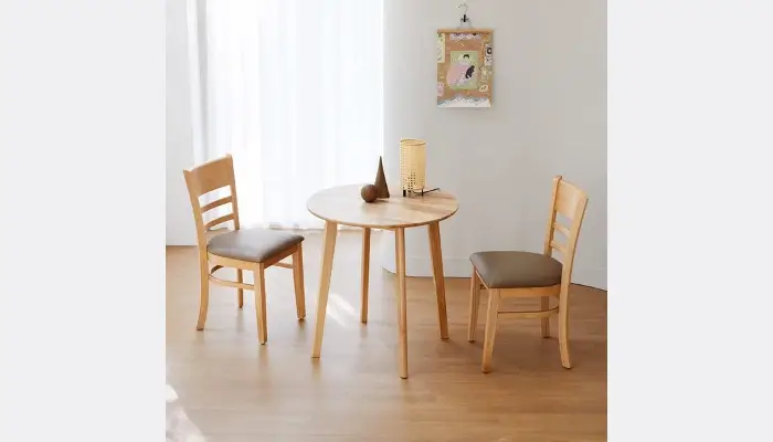 Solid Malaysian Oak dining chair / best ladder-back dining room chairs