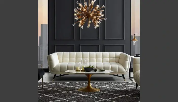 Contemporary Mid-Century Upholstered Tufted Sofa / Best-Upholstered Sofas