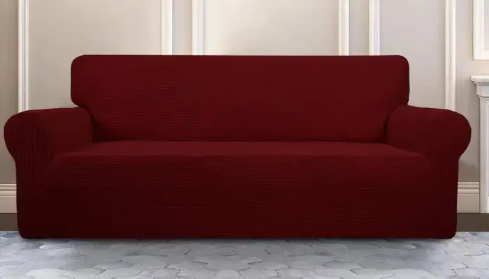 Spandex Jacquard Sofa slipcover / Best Slipcover for an English Roll Arm Sofa