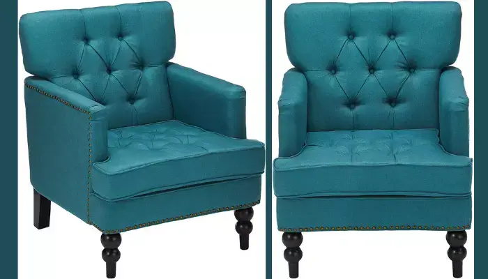 Malone Fabric Chesterfield Accent Chair / Best Chesterfield Accent Chairs  