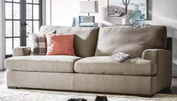 Down-Filled Oversized Sofa / best sofas for heavy people