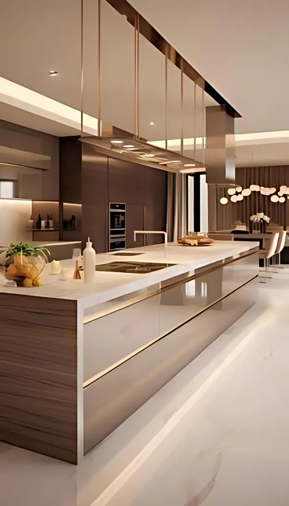 Kitchen Design Layout in Singapore Maximizes Space