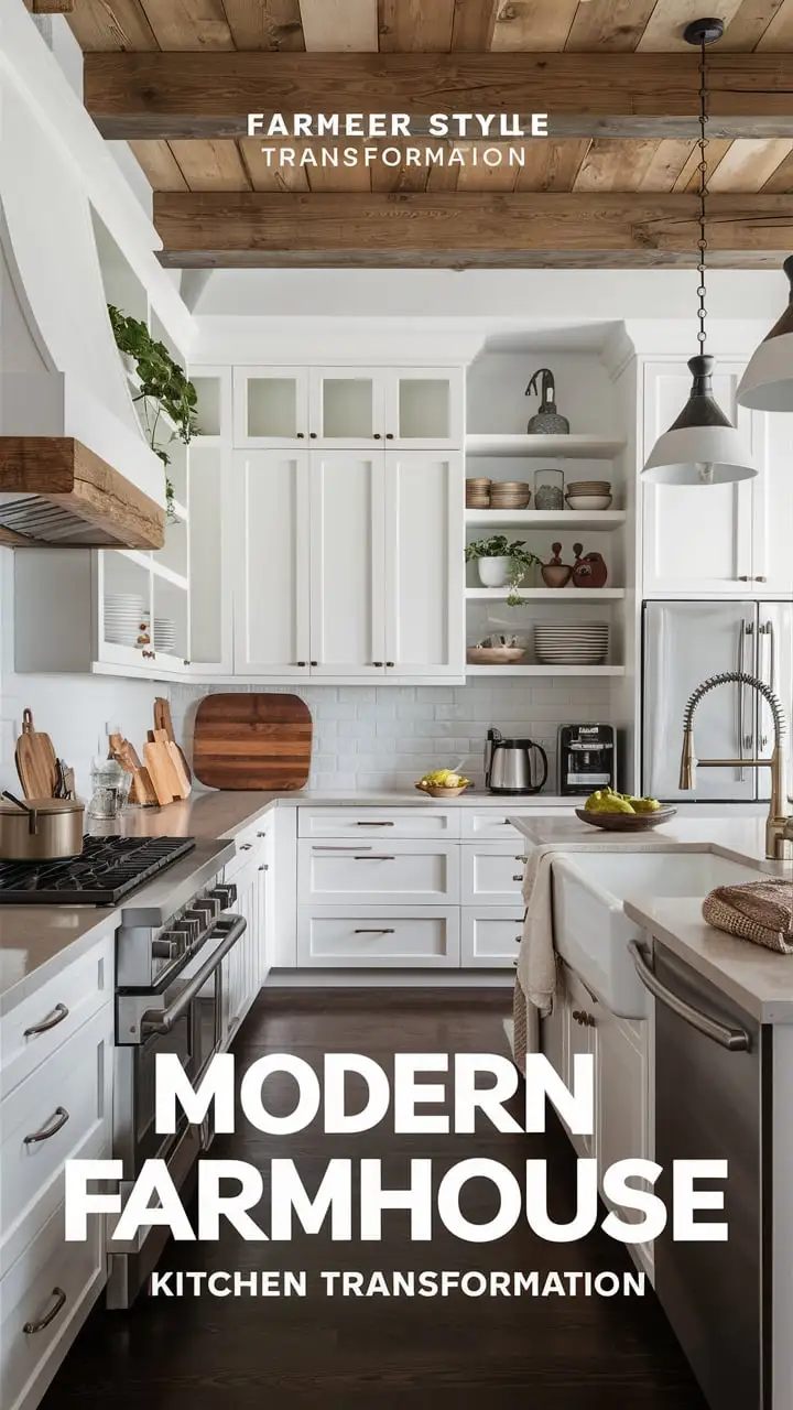 10 Beautiful Kitchen Design Ideas That Will Transform Your Space/Embrace the Modern Farmhouse Look