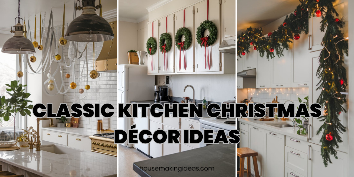 Classic Kitchen Christmas Décor Ideas