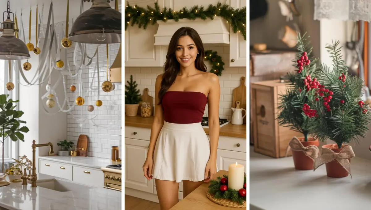 Classic Kitchen Christmas Décor Ideas
