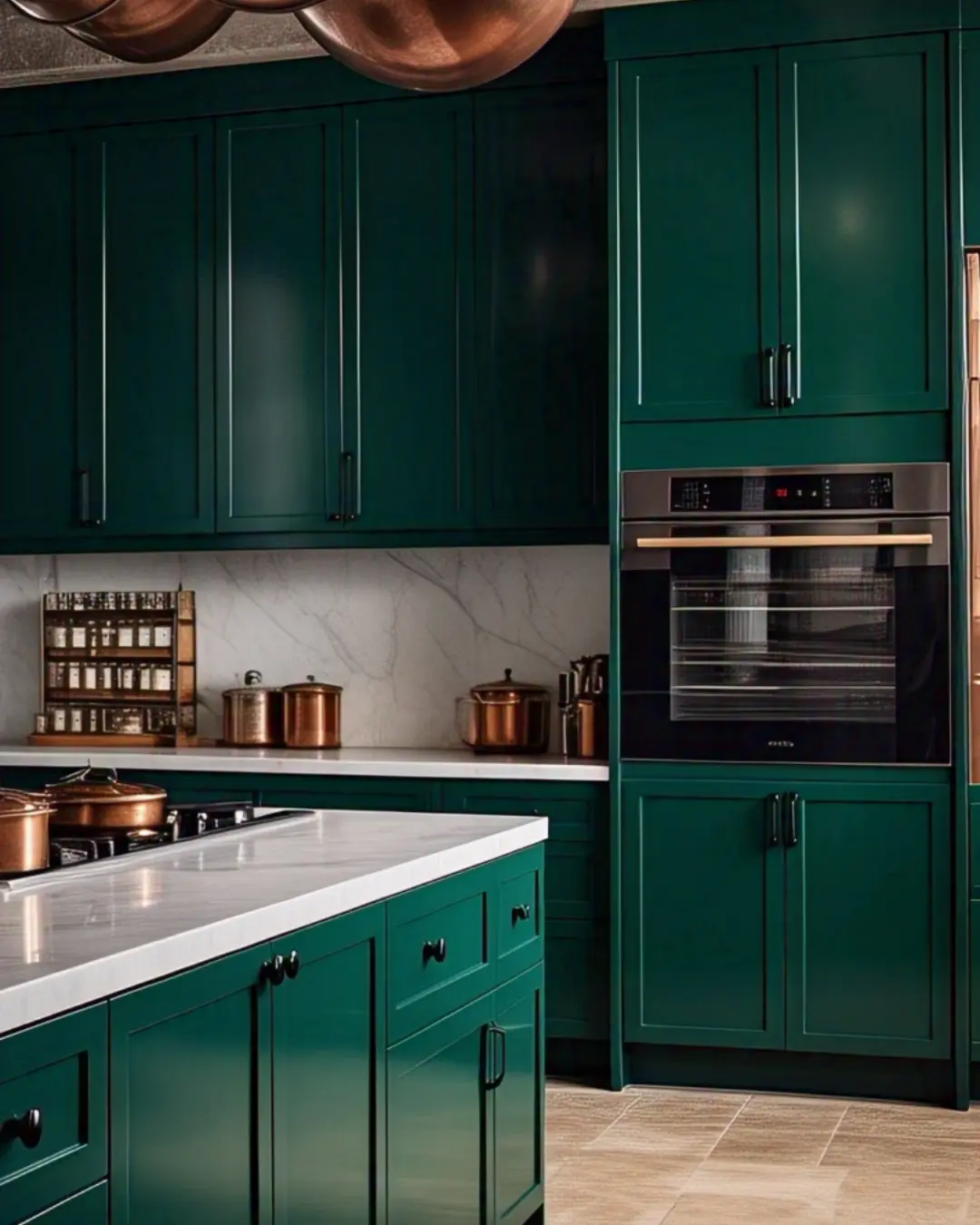 Types of Kitchen Cabinet Paint: Choosing the Best Finish for Your Style 7 A modern farmhouse kitchen with bright white enamel cabinets that have repelled five years of grape juice attacks. The easy-wipe surface still looks brand new, unlike the exhausted parents who installed them. Open shelves display matching canisters labeled 'Flour,' 'Sugar,' and 'Emergency Chocolate.