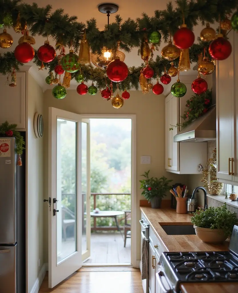 15 Budget-Friendly DIY Christmas Decorations for Your Kitchen (Incredible #11!) 63 15 Budget-Friendly DIY Christmas Decorations for Your Kitchen (Incredible #11!) - 10. DIY Ornament Banners