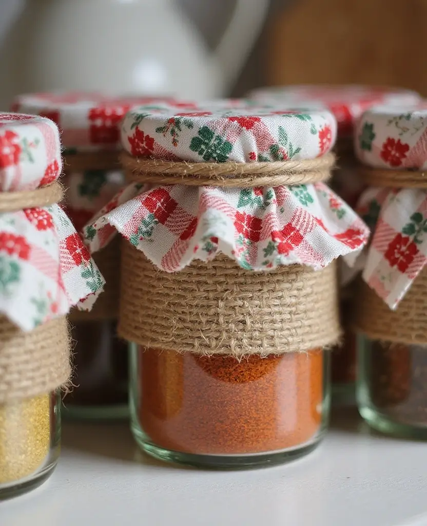 15 Budget-Friendly DIY Christmas Decorations for Your Kitchen (Incredible #11!) 82 15 Budget-Friendly DIY Christmas Decorations for Your Kitchen (Incredible #11!) - 13. Holiday Spice Jars