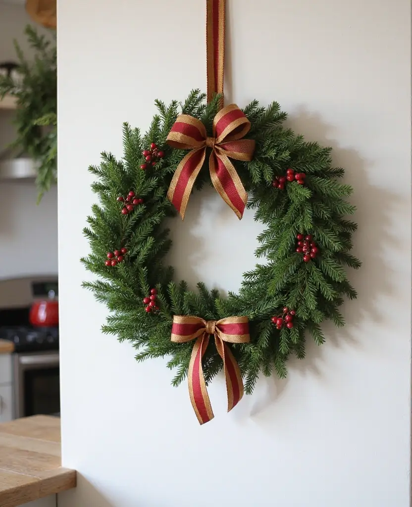 15 Budget-Friendly DIY Christmas Decorations for Your Kitchen (Incredible #11!) 23 15 Budget-Friendly DIY Christmas Decorations for Your Kitchen (Incredible #11!) - 4. DIY Holiday Wreaths