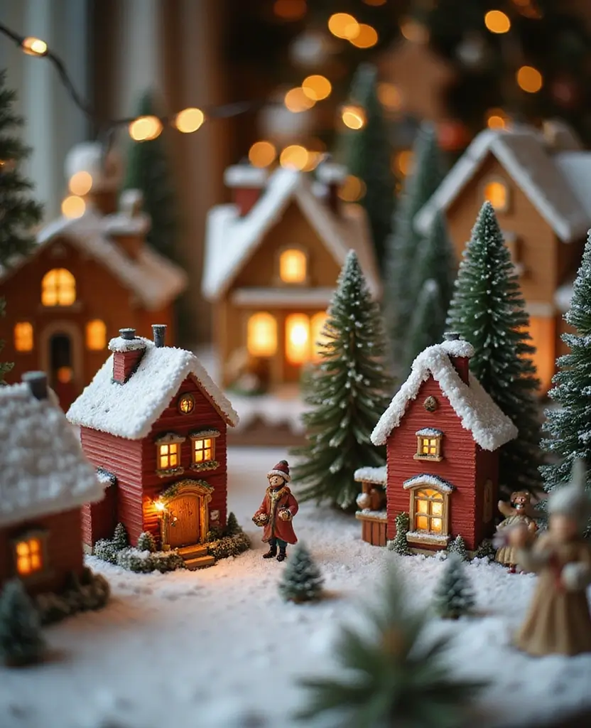15 Nostalgic Christmas Aesthetic Ideas That'll Fill Your Heart with Holiday Cheer! 65 15 Nostalgic Christmas Aesthetic Ideas That'll Fill Your Heart with Holiday Cheer! - 10. Christmas Village Displays