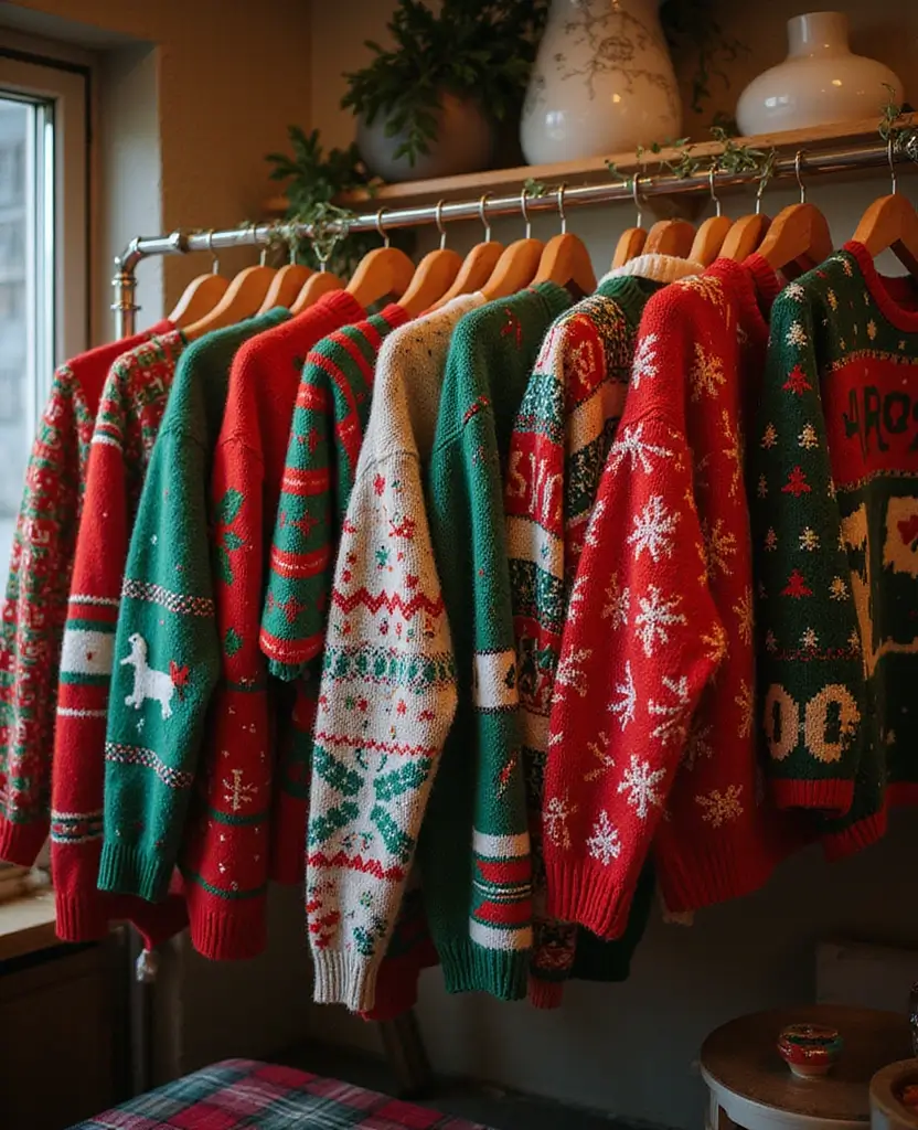15 Nostalgic Christmas Aesthetic Ideas That'll Fill Your Heart with Holiday Cheer! 79 15 Nostalgic Christmas Aesthetic Ideas That'll Fill Your Heart with Holiday Cheer! - 12. Retro Christmas Sweaters