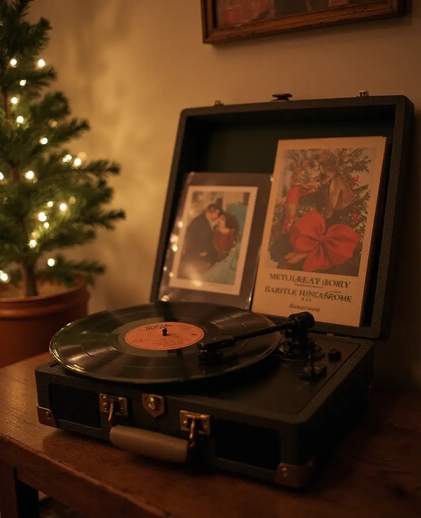 15 Nostalgic Christmas Aesthetic Ideas That'll Fill Your Heart with Holiday Cheer! 95 15 Nostalgic Christmas Aesthetic Ideas That'll Fill Your Heart with Holiday Cheer! - 14. Vintage Holiday Music