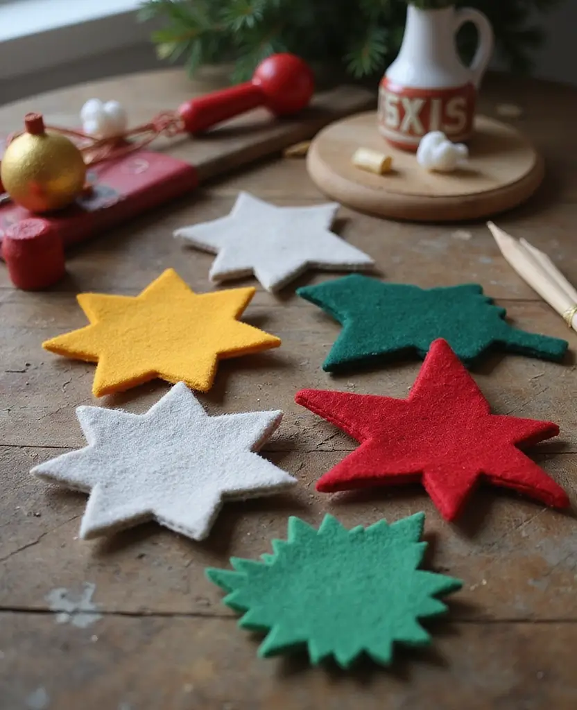 15 Nostalgic Christmas Aesthetic Ideas That'll Fill Your Heart with Holiday Cheer! 21 15 Nostalgic Christmas Aesthetic Ideas That'll Fill Your Heart with Holiday Cheer! - 4. Handmade Felt Ornaments