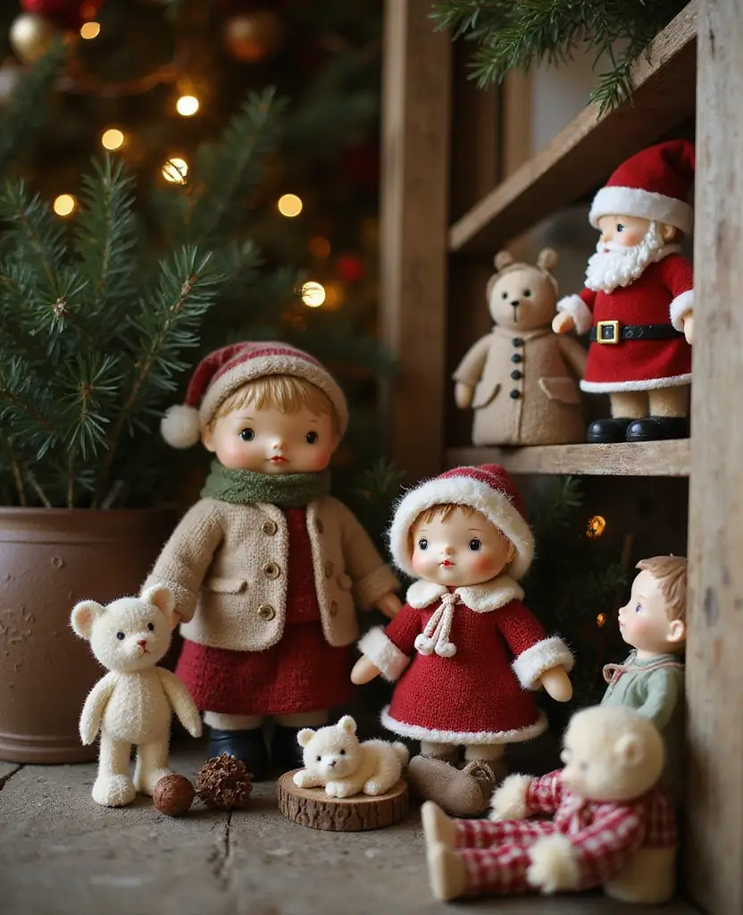 15 Nostalgic Vintage Christmas Decorations You'll Wish You Knew Sooner! 90 15 Nostalgic Vintage Christmas Decorations You'll Wish You Knew Sooner! - 13. Holiday Figurine Collections