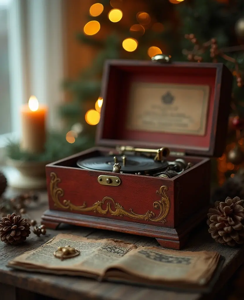 15 Nostalgic Vintage Christmas Decorations You'll Wish You Knew Sooner! 97 15 Nostalgic Vintage Christmas Decorations You'll Wish You Knew Sooner! - 14. Vintage Christmas Music Boxes