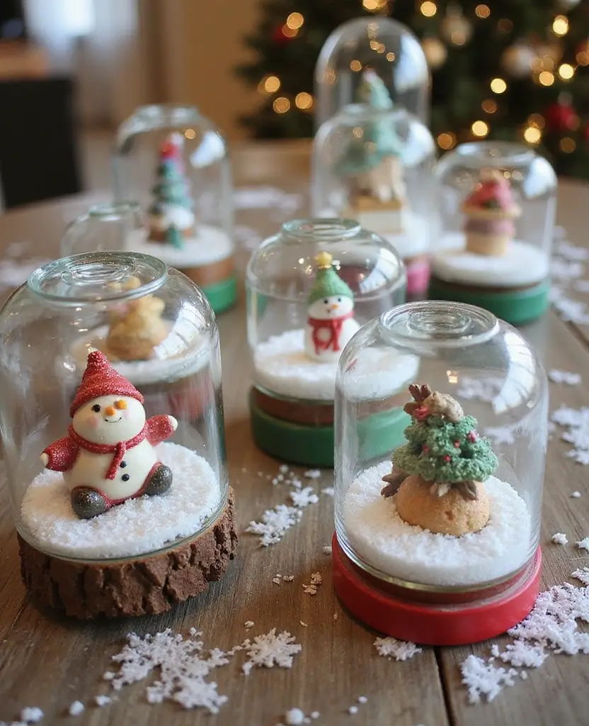 15 Quick & Easy Last-Minute Christmas Decor Ideas That Save the Day! 23 15 Quick & Easy Last-Minute Christmas Decor Ideas That Save the Day! - 4. Easy DIY Snow Globes
