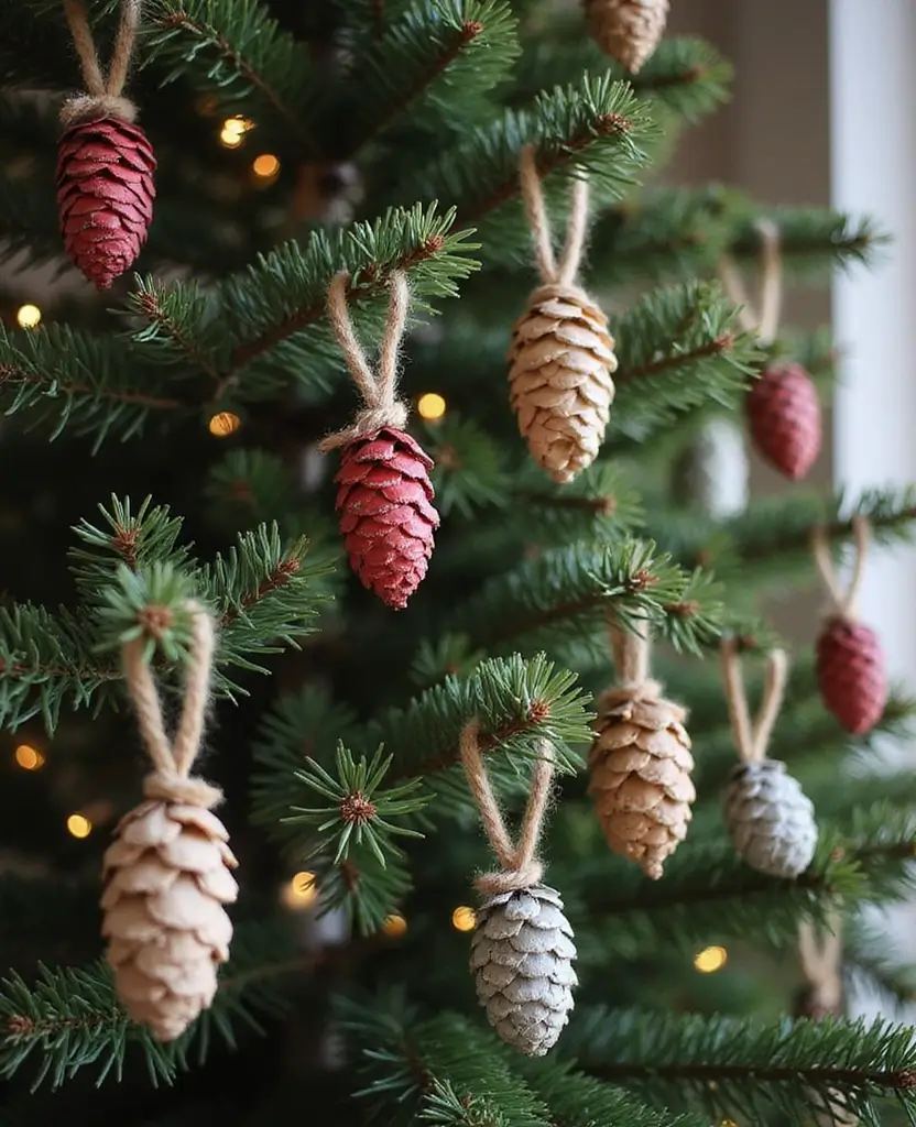 15 Quick & Easy Last-Minute Christmas Decor Ideas That Save the Day! 51 15 Quick & Easy Last-Minute Christmas Decor Ideas That Save the Day! - 8. Pine Cone Ornaments