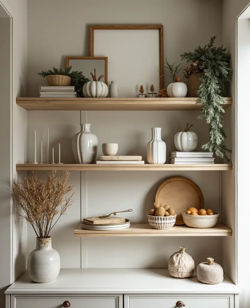 15 Scandinavian Christmas Decor Ideas That'll Transform Your Home into a Nordic Wonderland! 67 15 Scandinavian Christmas Decor Ideas That'll Transform Your Home into a Nordic Wonderland! - 10. Festive Shelf Displays