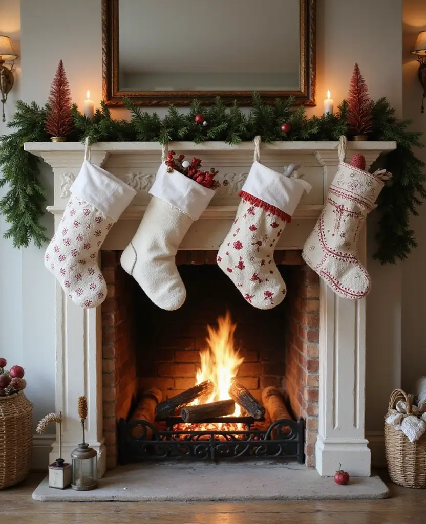 15 Scandinavian Christmas Decor Ideas That'll Transform Your Home into a Nordic Wonderland! 81 15 Scandinavian Christmas Decor Ideas That'll Transform Your Home into a Nordic Wonderland! - 12. Handmade Christmas Stockings