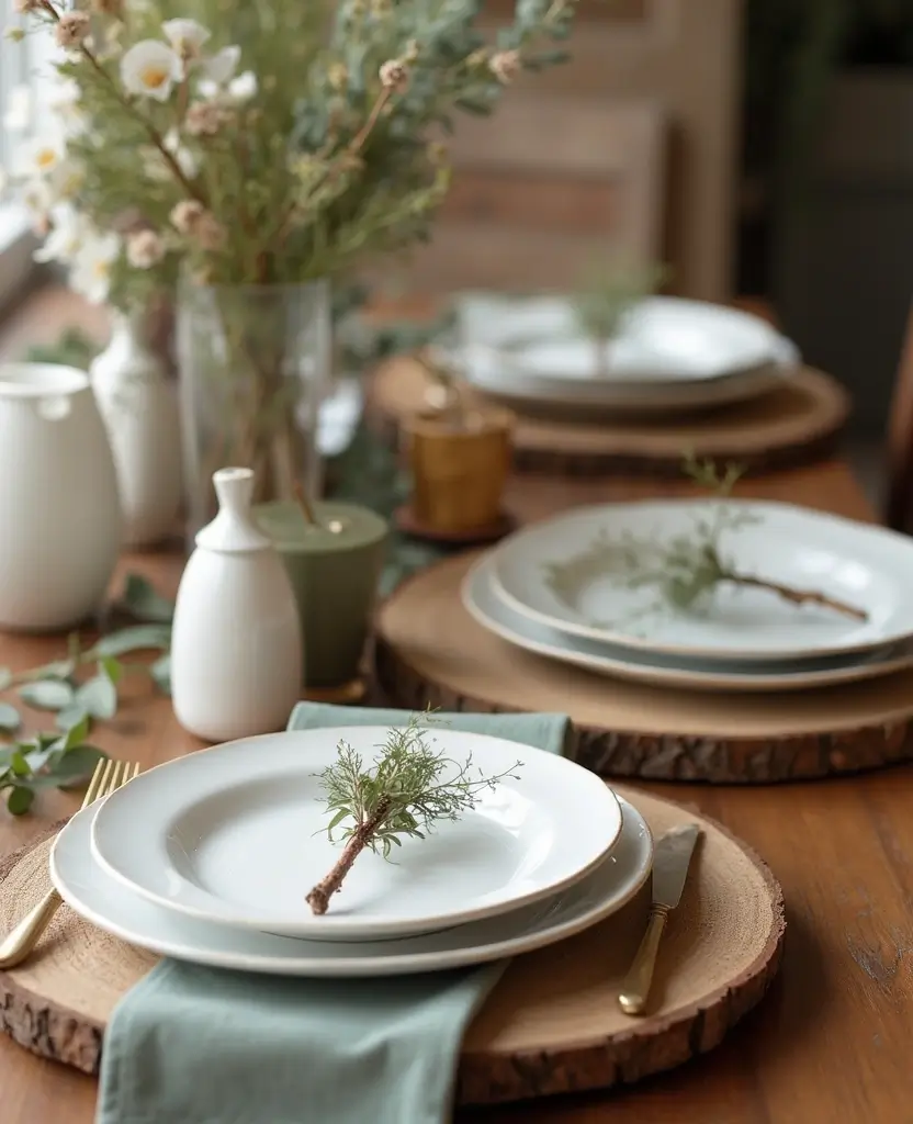 15 Scandinavian Christmas Decor Ideas That'll Transform Your Home into a Nordic Wonderland! 44 15 Scandinavian Christmas Decor Ideas That'll Transform Your Home into a Nordic Wonderland! - 7. Rustic Table Settings