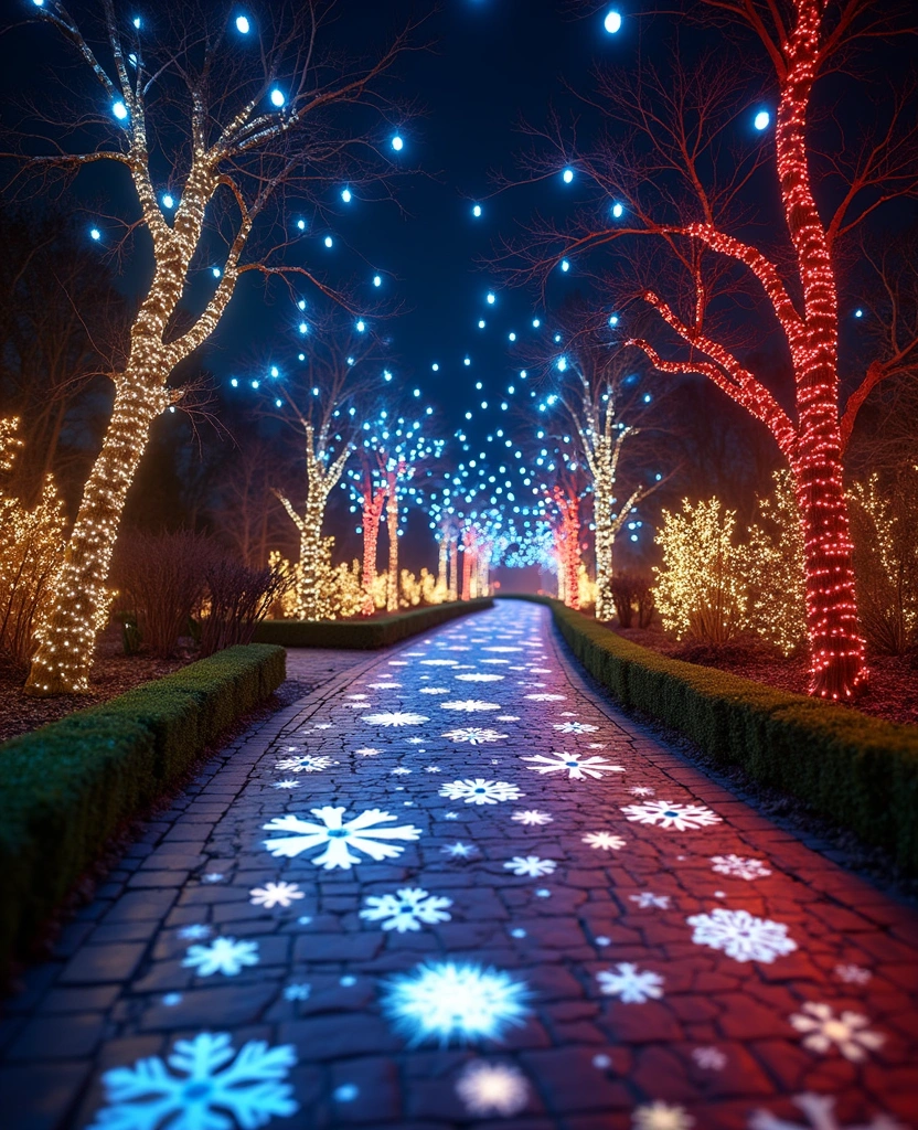 15 Stunning Outdoor Christmas Decorations That Light Up Your Pathway (You’ll Love #4!) - 14. Themed Light Projections