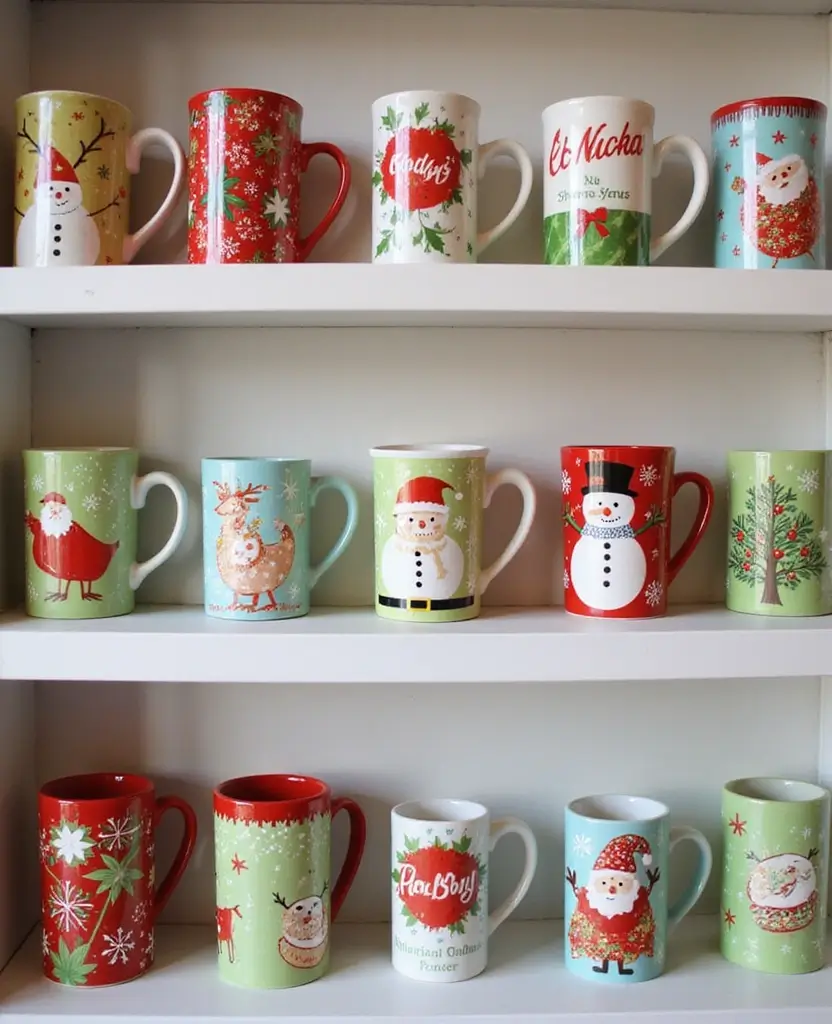 15 best Whimsical Christmas Kitchen Decor Ideas That'll Make You Believe in Holiday Magic! 9 15 Whimsical Christmas Kitchen Decor Ideas That'll Make You Believe in Holiday Magic! - 2. Whimsical Christmas Mugs