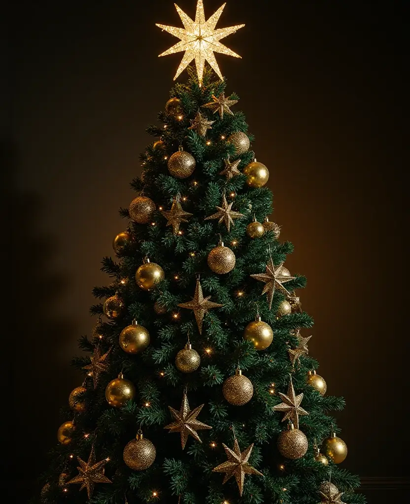40+ Trendy dark Christmas Tree Designs That Will Wow Your Guests This Season! 2 40+ Trendy Dark Black Christmas Tree Designs That Will Wow Your Guests This Season! - 1. Bold Black Elegance