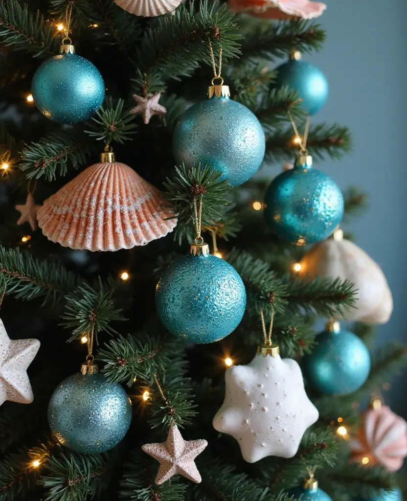 40+ Trendy dark Christmas Tree Designs That Will Wow Your Guests This Season! 86 40+ Trendy Black Christmas Tree Designs That Will Wow Your Guests This Season! - 13. Under the Sea