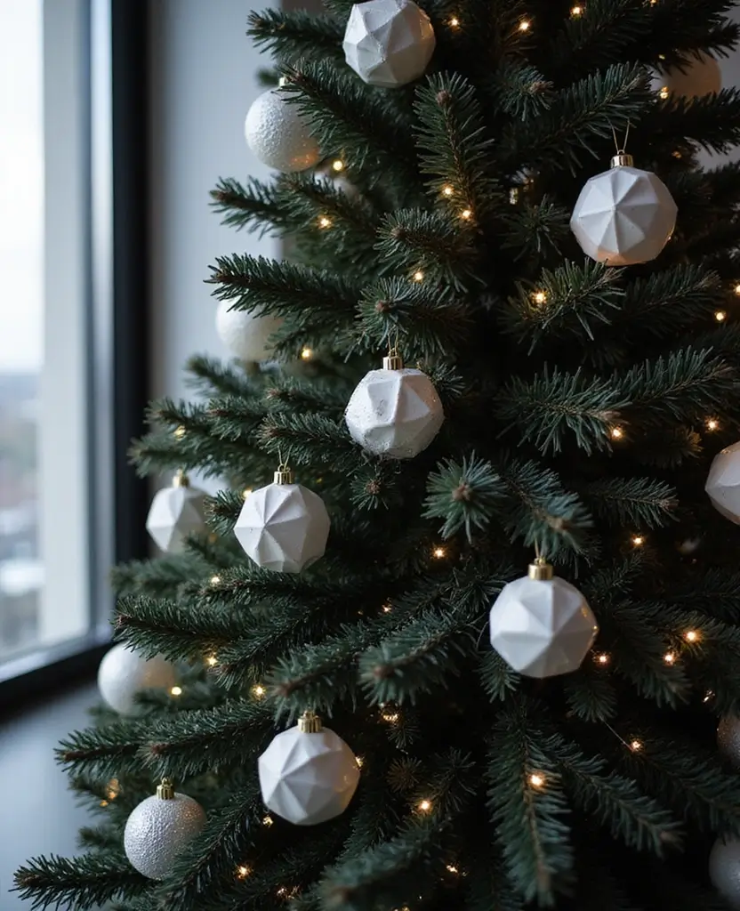 40+ Trendy dark Christmas Tree Designs That Will Wow Your Guests This Season! 30 40+ Trendy Black Christmas Tree Designs That Will Wow Your Guests This Season! - 5. Modern Monochrome