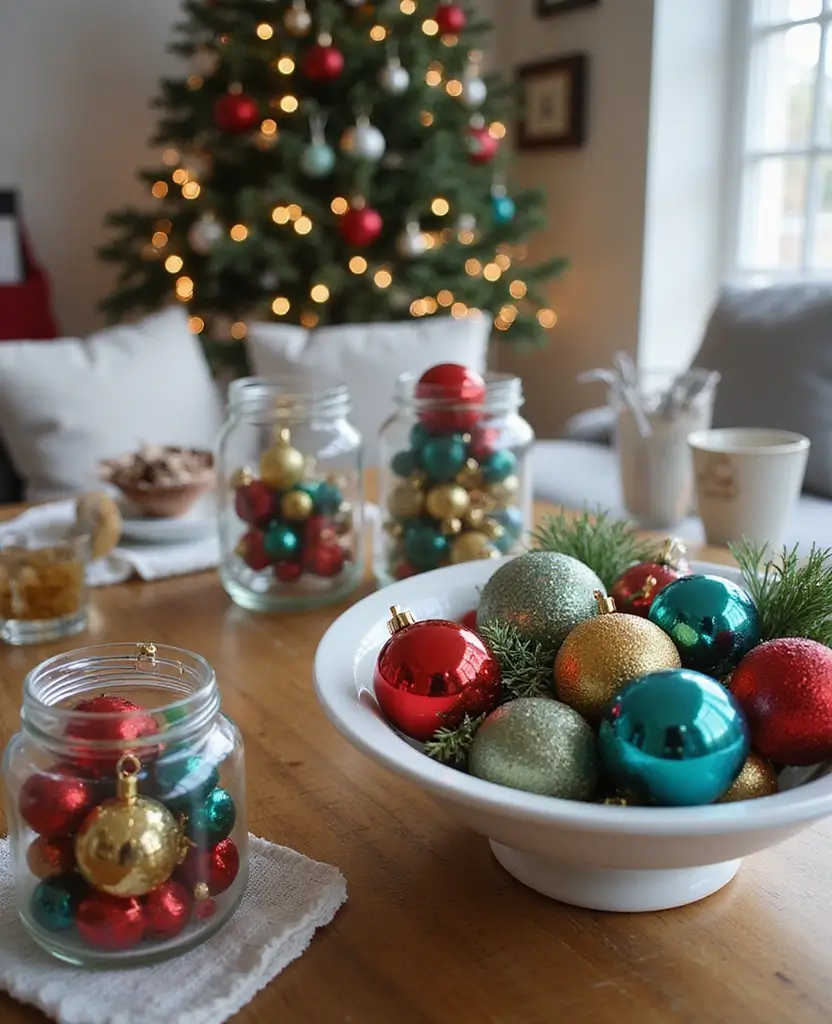 Transform Your Living Room: 15 Magical Christmas Decor Ideas You Can't Miss! 65 Transform Your Living Room: 15 Magical Christmas Decor Ideas You Can't Miss! - 10. Eclectic Ornament Displays