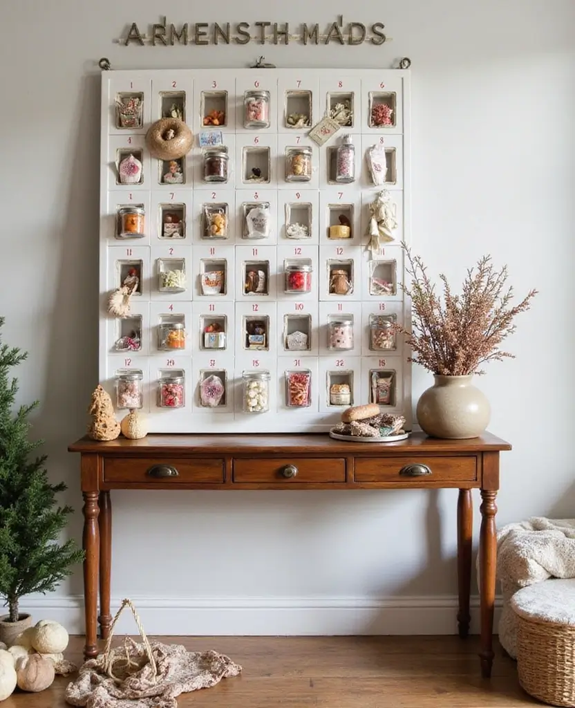 Transform Your Living Room: 15 Magical Christmas Decor Ideas You Can't Miss! 86 Transform Your Living Room: 15 Magical Christmas Decor Ideas You Can't Miss! - 13. Advent Calendar Displays