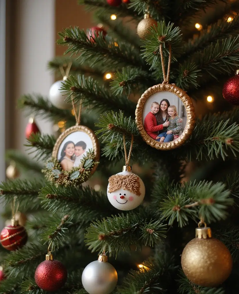 Transform Your Living Room: 15 Magical Christmas Decor Ideas You Can't Miss! 44 Transform Your Living Room: 15 Magical Christmas Decor Ideas You Can't Miss! - 7. Personalized Ornaments