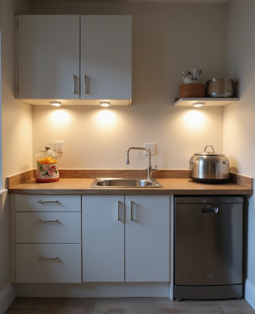15 Budget-Friendly Kitchenette Lighting Ideas That Look Expensive (You Won't Believe #8!) 49 15 Budget-Friendly Kitchenette Lighting Ideas That Look Expensive (You Won't Believe #8!) - 10. Under-Cabinet Lighting