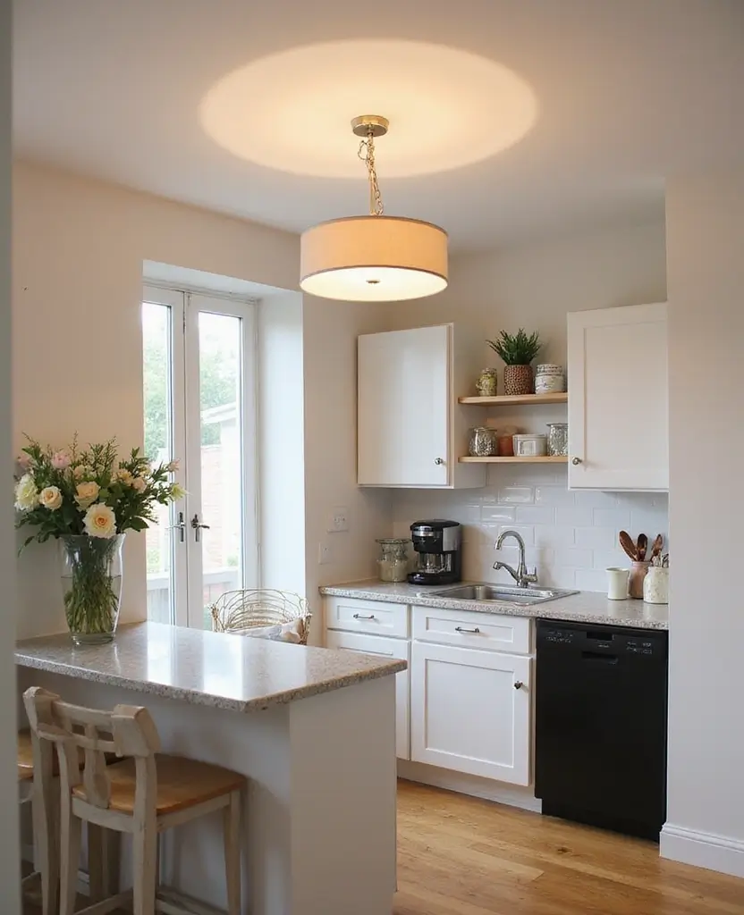 15 Budget-Friendly Kitchenette Lighting Ideas That Look Expensive (You Won't Believe #8!) 65 15 Budget-Friendly Kitchenette Lighting Ideas That Look Expensive (You Won't Believe #8!) - 13. Chic Ceiling Fixtures