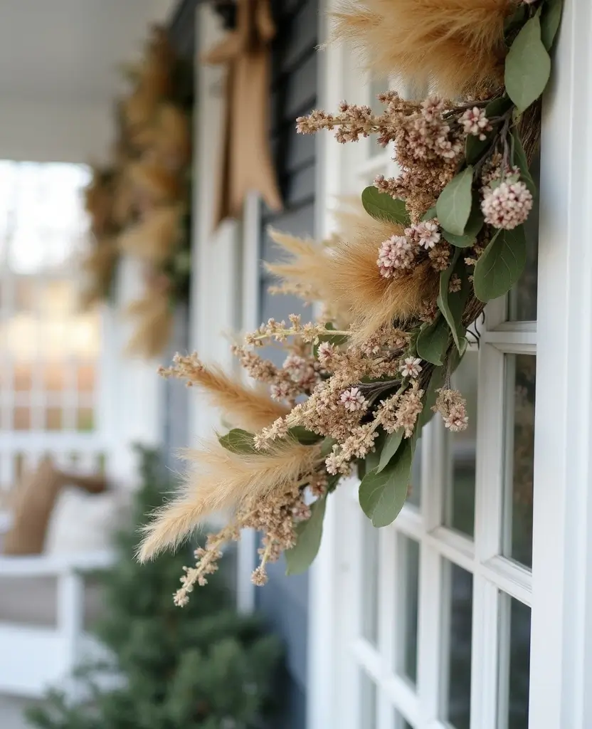 15 Eco-Friendly Front Porch Christmas Garland Ideas That Are Good for the Planet! 79 15 Eco-Friendly Front Porch Christmas Garland Ideas That Are Good for the Planet! - 12. Natural Cotton Twine Garland