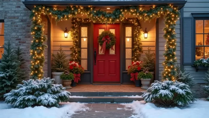 15 Eco-Friendly Front Porch Christmas Garland Ideas That Are Good for the Planet!