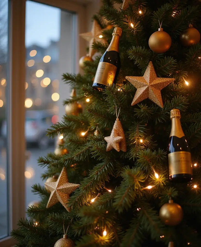 15 Festive Home Decor Ideas for New Year 2026 That Will Spark Joy! 74 15 Festive Home Decor Ideas for New Year 2026 That Will Spark Joy! - 11. New Year’s Tree Decor