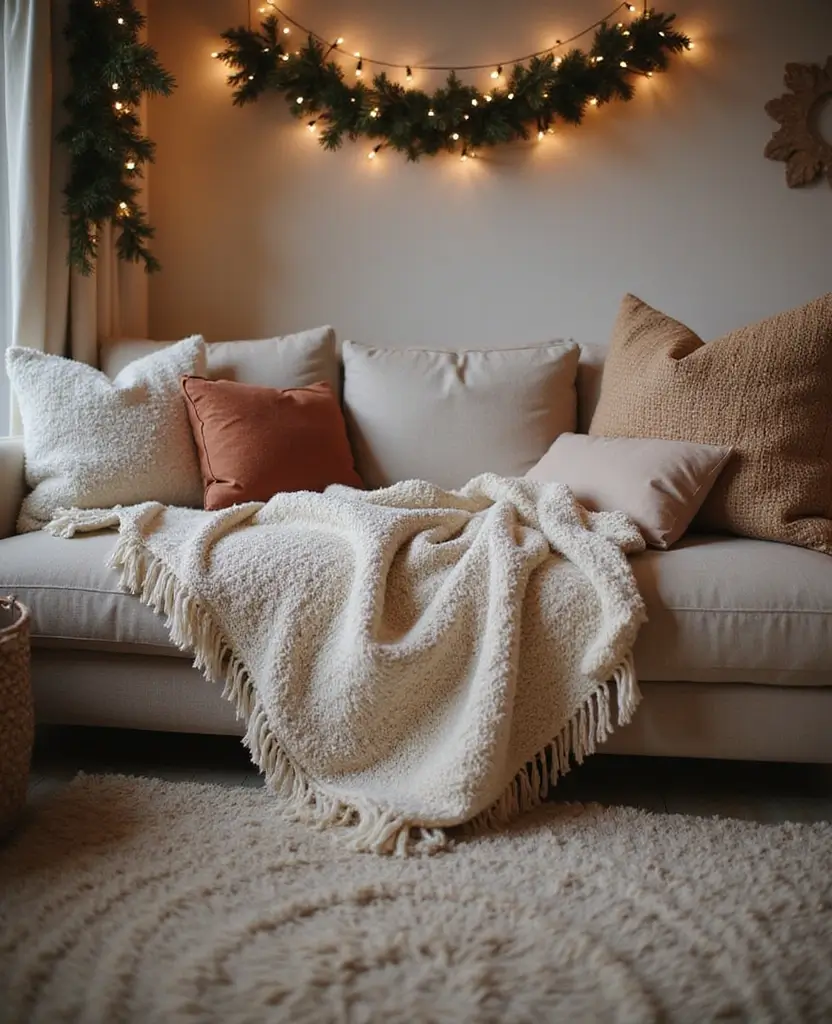 15 Festive Home Decor Ideas for New Year 2026 That Will Spark Joy! 9 15 Festive Home Decor Ideas for New Year 2026 That Will Spark Joy! - 2. Cozy Textiles
