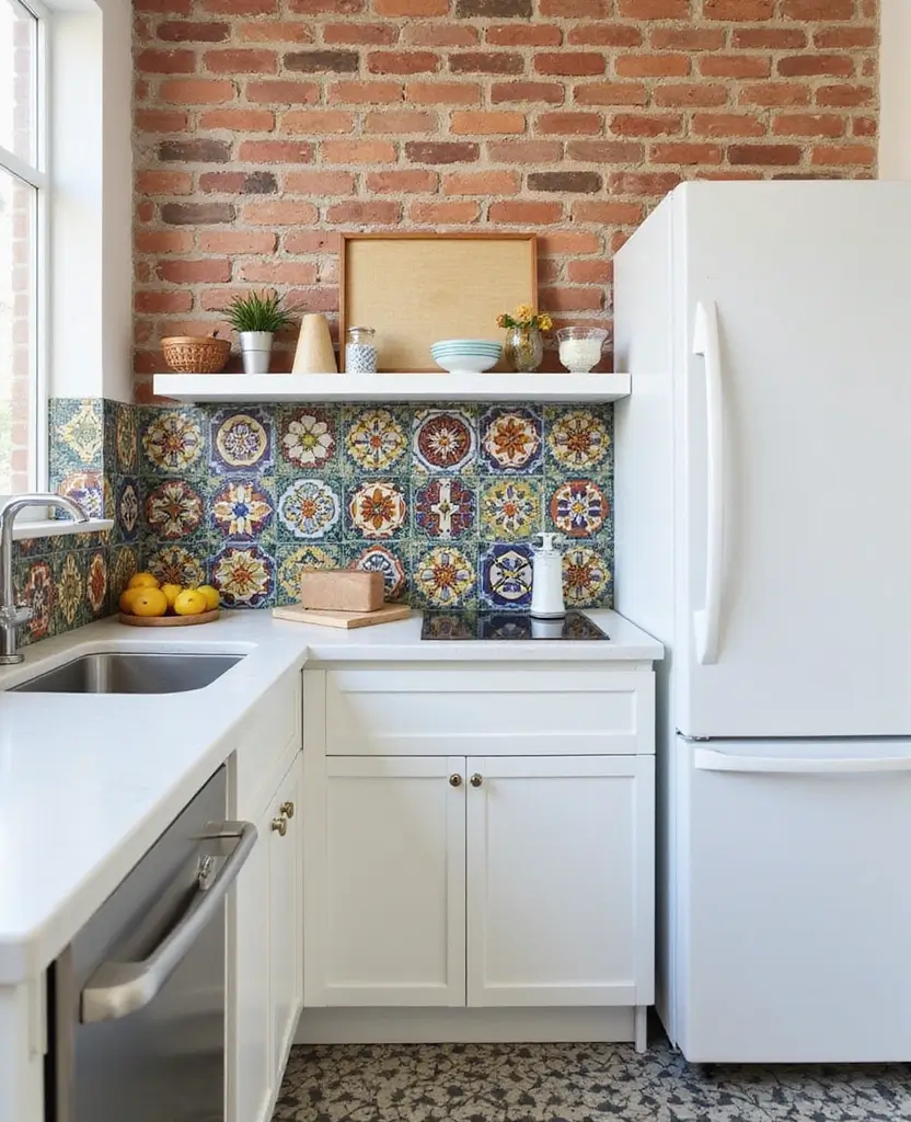 15 Space-Saving Kitchenette Designs for Apartments You’ll Wish You Knew Sooner! 65 15 Space-Saving Kitchenette Designs for Apartments You’ll Wish You Knew Sooner! - 10. Bold Backsplashes