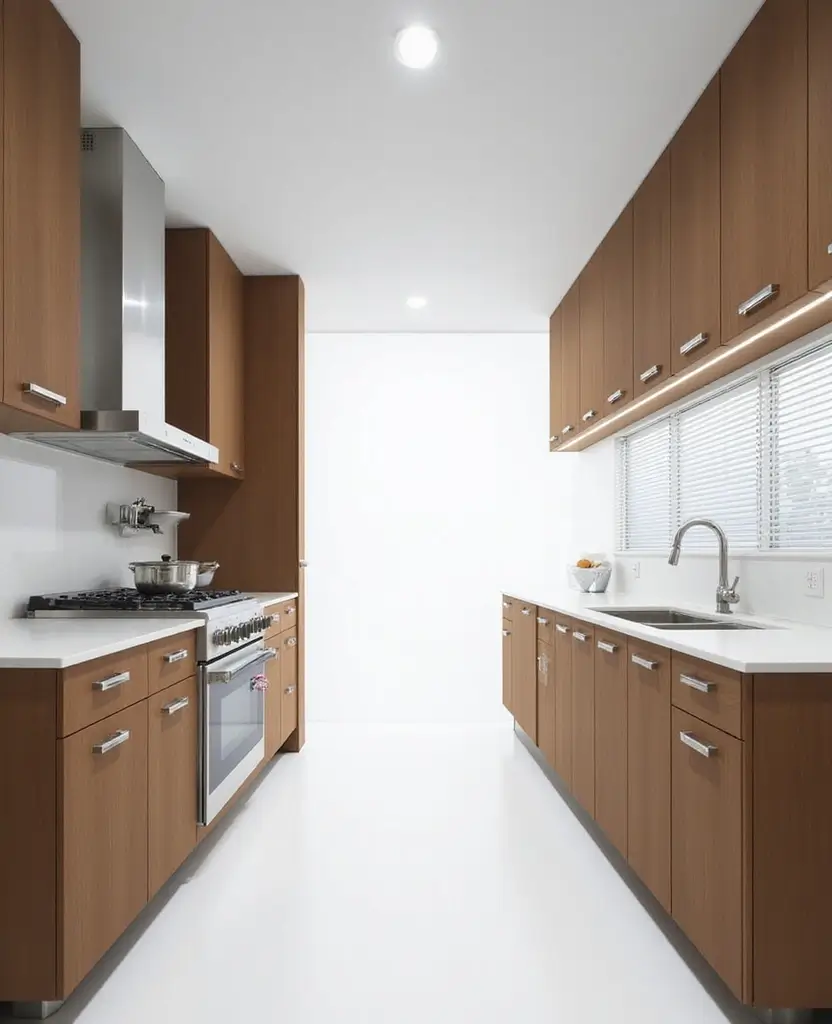 15 Space-Saving Kitchenette Designs for Apartments You’ll Wish You Knew Sooner! 16 15 Space-Saving Kitchenette Designs for Apartments You’ll Wish You Knew Sooner! - 3. Sleek Galley Style