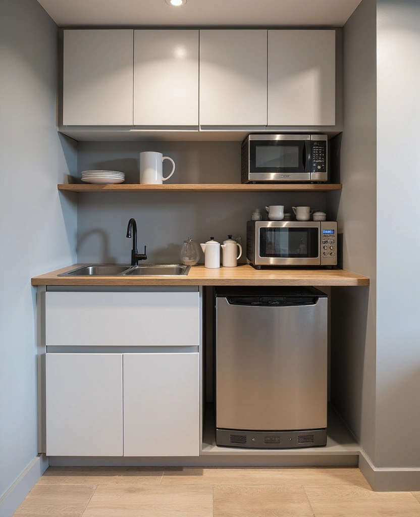 15 Space-Saving Kitchenette Designs for Apartments You’ll Wish You Knew Sooner! 37 15 Space-Saving Kitchenette Designs for Apartments You’ll Wish You Knew Sooner! - 6. Smart Appliances
